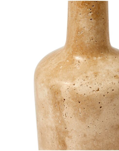 Bougeoir whisky beige - D12.5xH32.9 cm