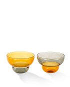 2 tazze mizu kiri giallo/verde - P10xH6 cm