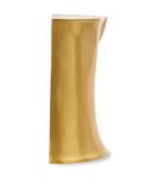 Statue Tête gauche en bas dorée - 41x33x79 cm