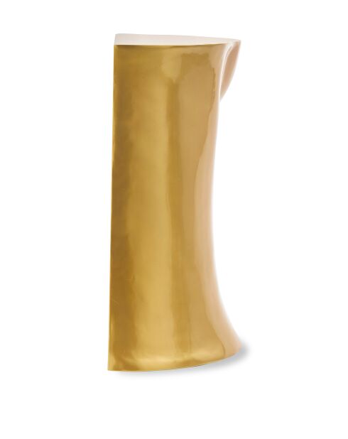 Statue Tête gauche en bas dorée - 41x33x79 cm