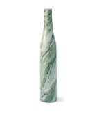 Bougeoir en forme de bouteille vert foncé - D8.5xH47 cm