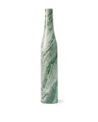 Bougeoir en forme de bouteille vert foncé - D8.5xH47 cm