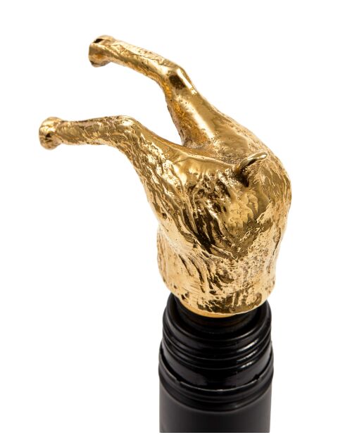 Bouchon de vin cerf doré - 8x4x9.5 cm