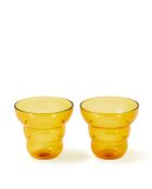 2 gobelets Mizu Kiri jaunes - D10xH9 cm