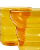 2 gobelets Mizu Kiri jaunes - D10xH9 cm