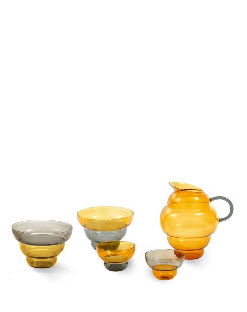 2 gobelets Mizu Kiri jaunes - D10xH9 cm