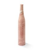 Bougeoir bouteille longue rose - D8.5xH47 cm