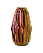 Vase plis huileux M - D17xH33 cm