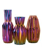 Vase plis huileux M - D17xH33 cm