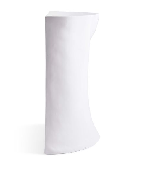 Statue Tête gauche en bas blanche - 41x33x79 cm