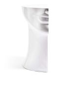 Statue Tête gauche en bas blanche - 41x33x79 cm