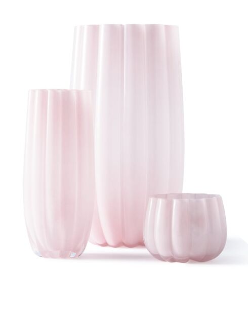 Vase melon rose L - D20.5xH38.1 cm