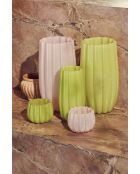 Vase melon rose L - D20.5xH38.1 cm