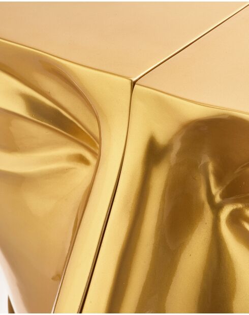 Statue Tête gauche haut dorée - 56x46x40 cm