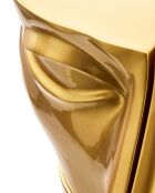 Statue Tête gauche haut dorée - 56x46x40 cm