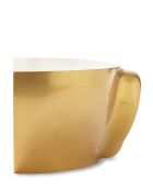 Statue Tête gauche haut dorée - 56x46x40 cm