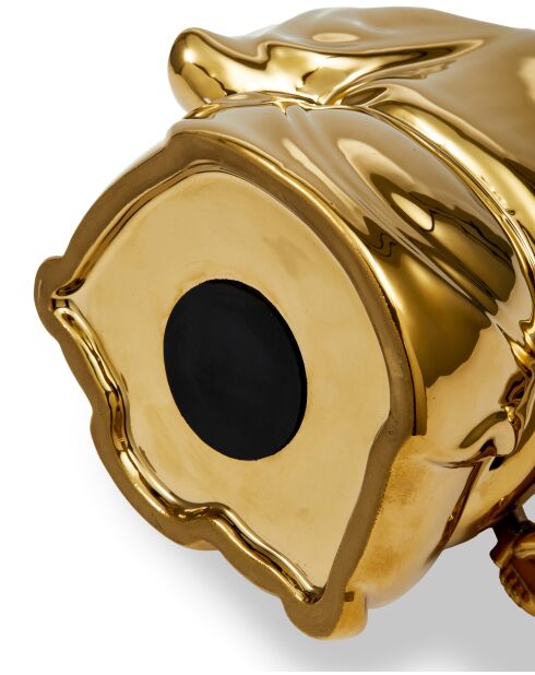Decoratief object Grappige spaarpot met gouden krijger - L18,9x14xH25 cm