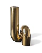 Vase Yourtube doré - D20xH37 cm