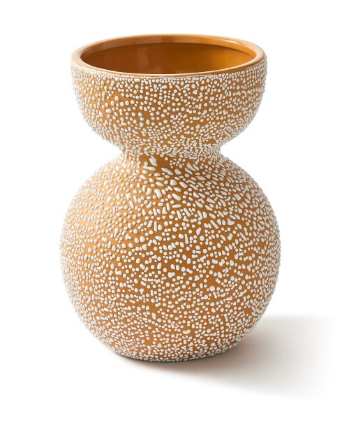 Vase Boolb dots orange M - D23.2xH32 cm