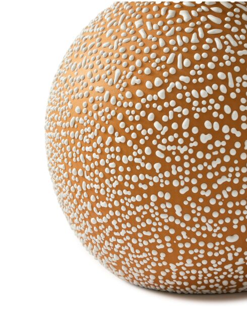 Vase Boolb dots orange M - D23.2xH32 cm