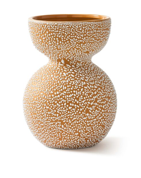 Vase Boolb dots orange M - D23.2xH32 cm