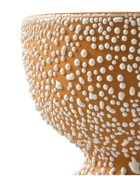 Vase Boolb dots orange M - D23.2xH32 cm