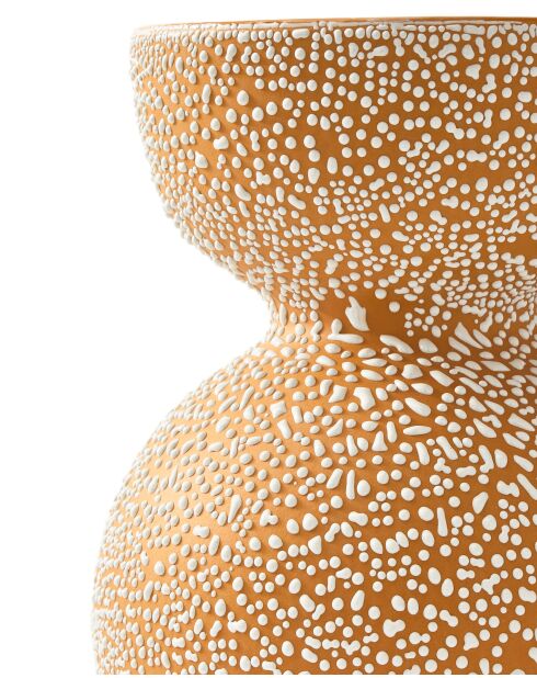 Vase Boolb dots orange M - D23.2xH32 cm