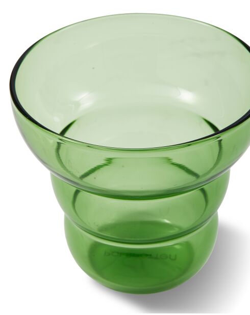 2 gobelets Mizu Kiri verts - D10xH9 cm