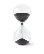 Boule de sablier XXS noire - D4xH8.5 cm