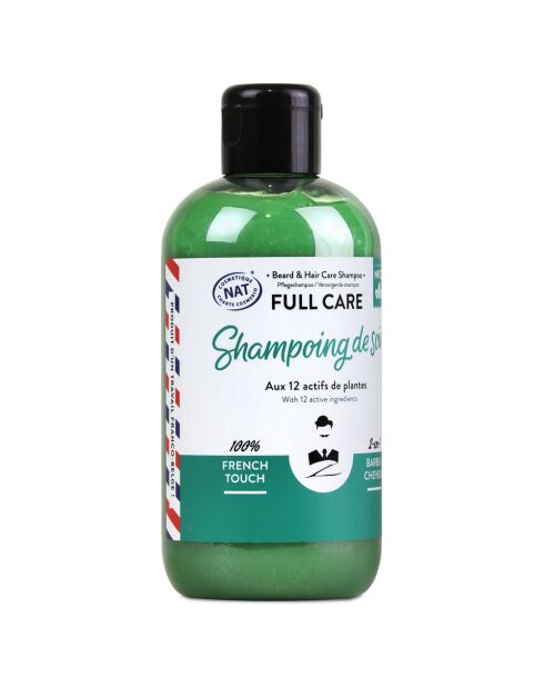 Full Care - Shampoing de soin barbe & cheveux - 250 ml