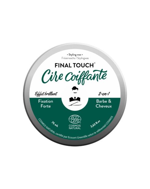 Final Touch - Cire coiffante barbe & cheveux - 75 ml