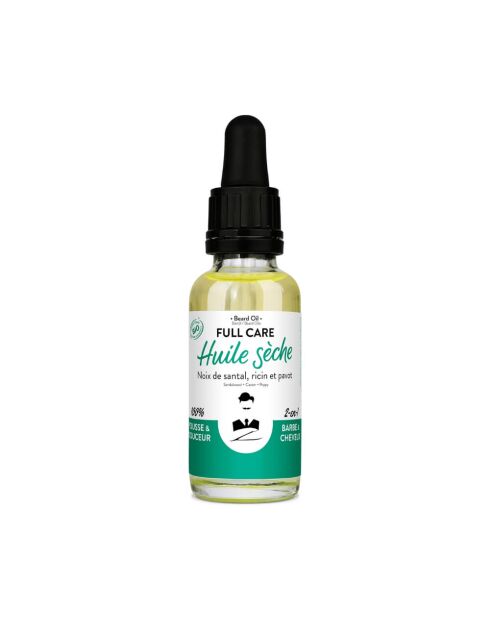 Full Care - Olio secco per barba e capelli - 30 ml