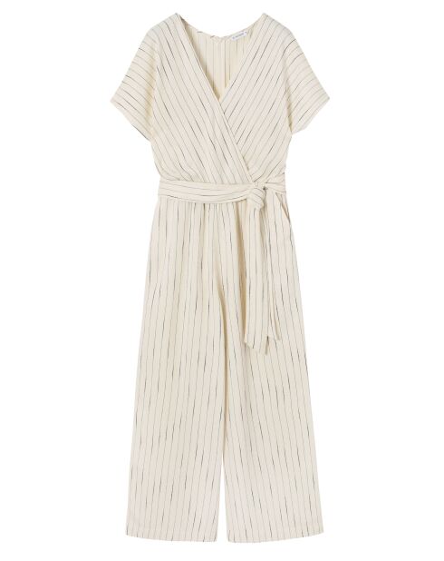 Koreki jumpsuit in gebroken wit