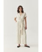 Koreki jumpsuit in gebroken wit