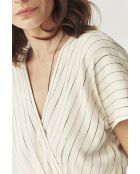 Koreki jumpsuit in gebroken wit