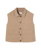 Beigefarbene Weste Alati