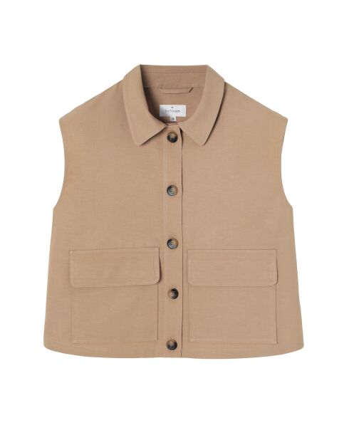 Beigefarbene Weste Alati