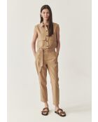 Beigefarbene Weste Alati