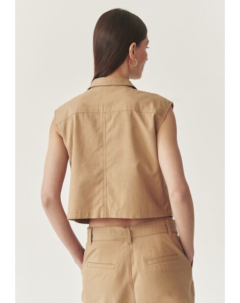 Beigefarbene Weste Alati