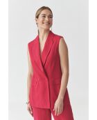 Chaleco Sarna frambuesa