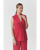 Chaleco Sarna frambuesa