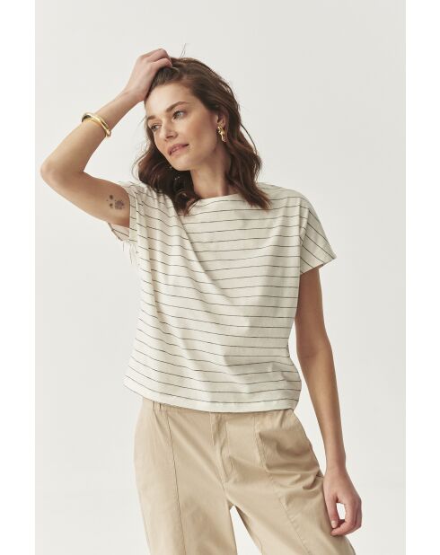 Cremefarbene Strickbluse Osaro