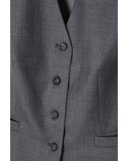 Graue Melange-Weste Ronita 1