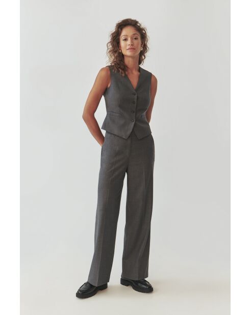 Graue Melange-Weste Ronita 1