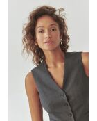 Graue Melange-Weste Ronita 1