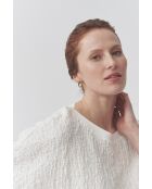 Aviva gebreide blouse gebroken wit