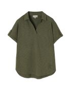 Khakifarbene Strickbluse Ambrila