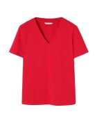 Ribi intensive rode gebreide blouse