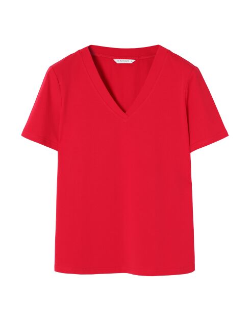 Ribi intensive rode gebreide blouse