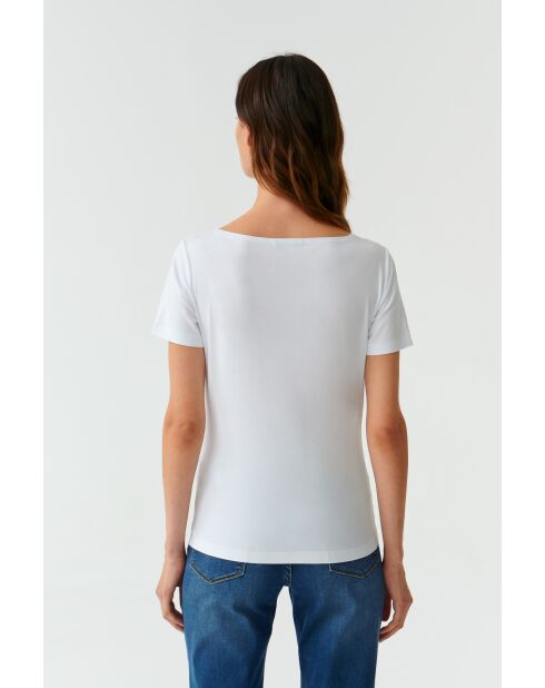 Mikaja weiße Strickbluse